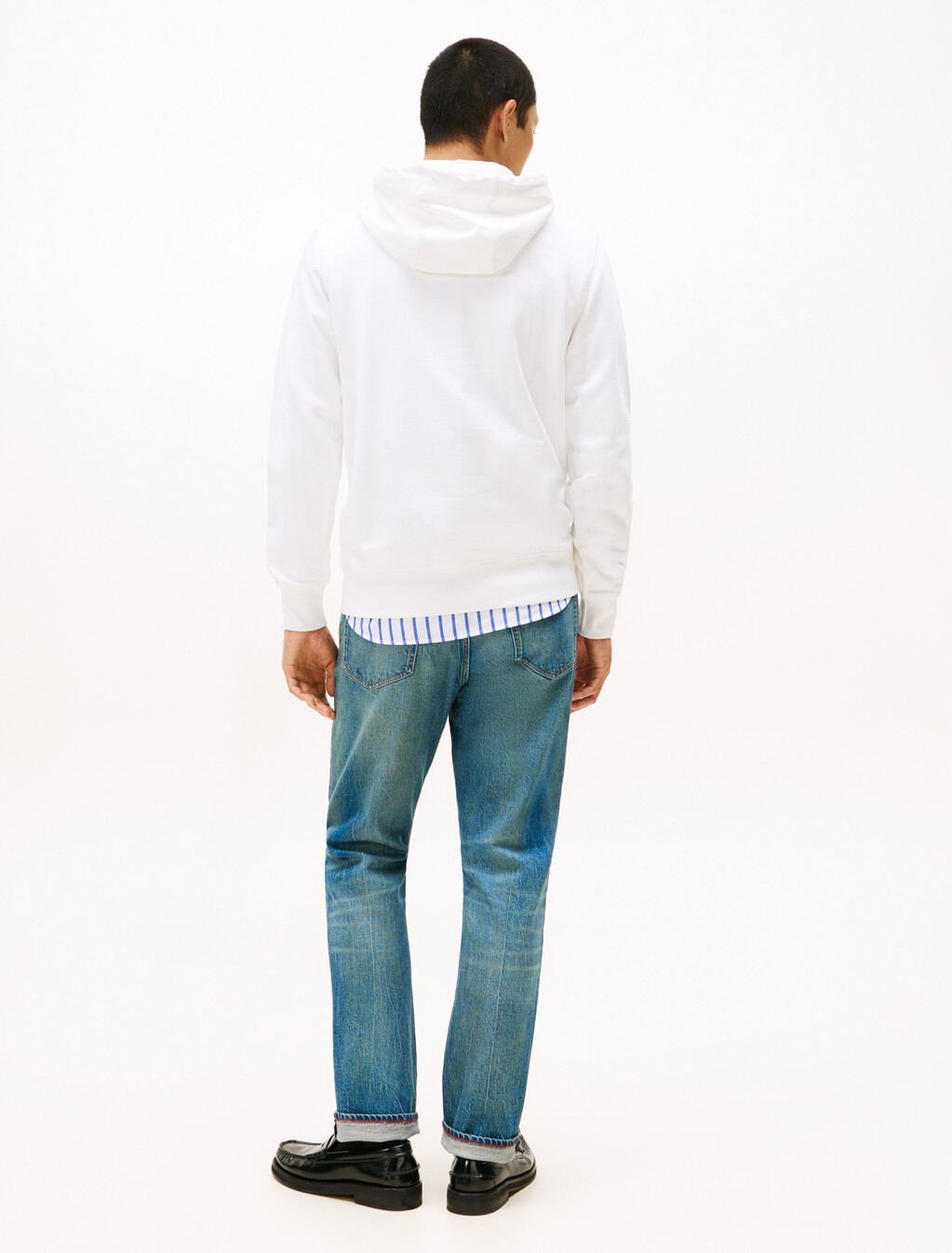 Tommy 標誌連帽衫, White, hi-res