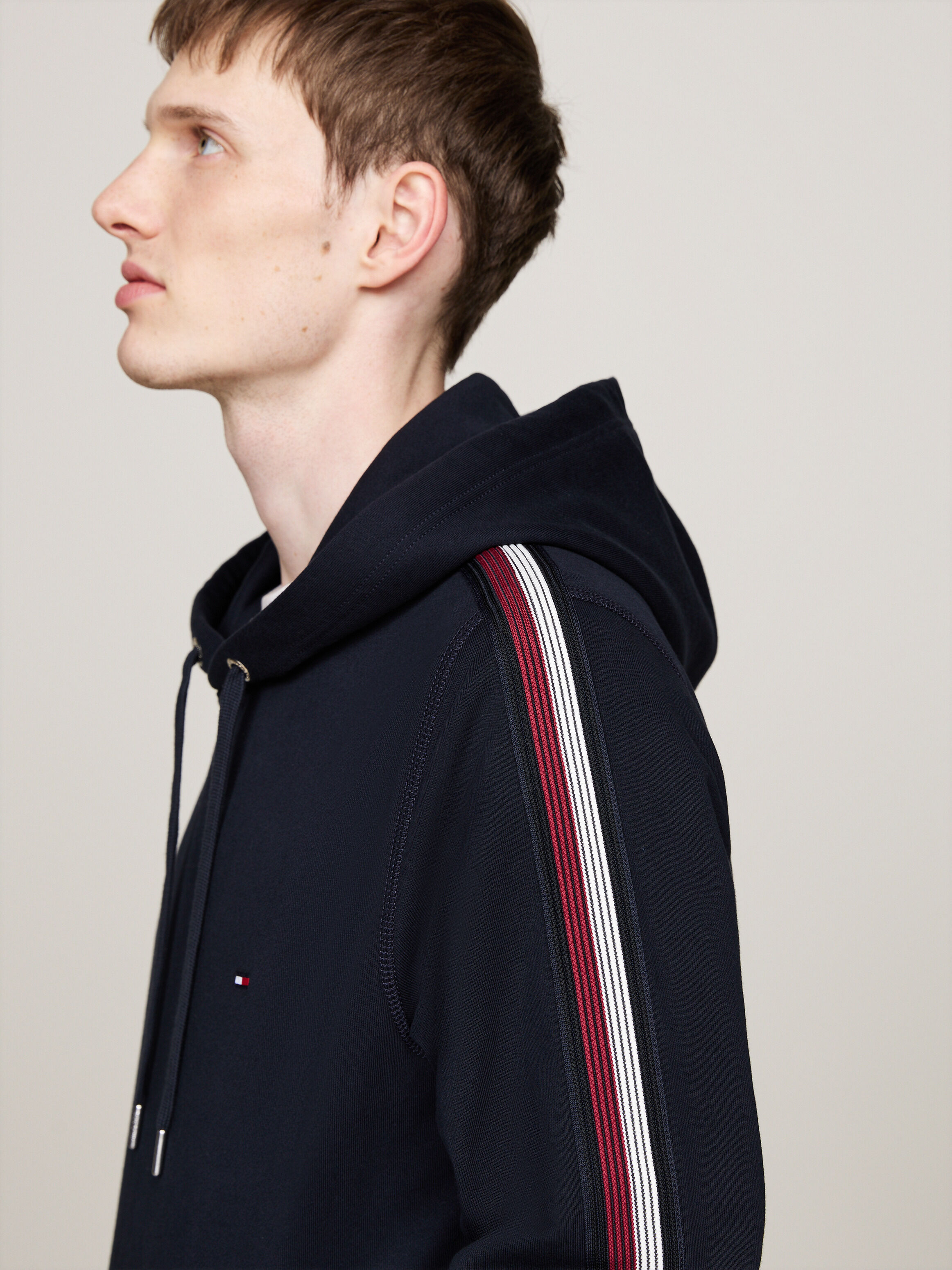 Tommy hilfiger global stripe hoodie new arrivals