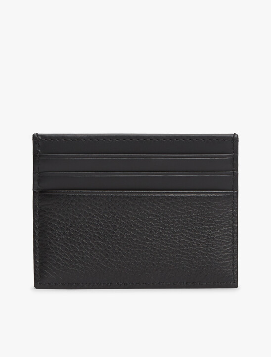 Logo Leather Credit Card Holder