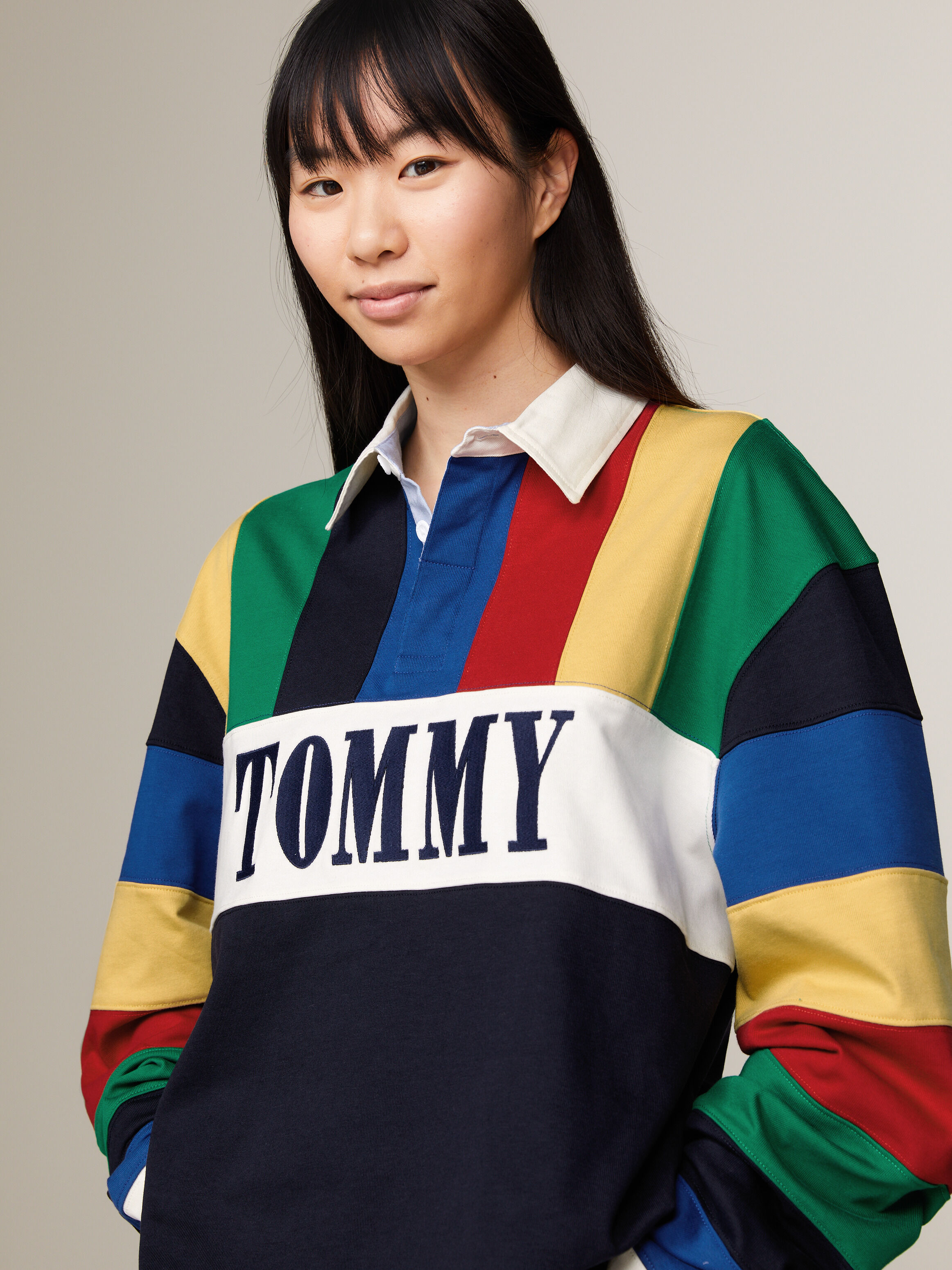 Tommy hilfiger multicolor polo on sale