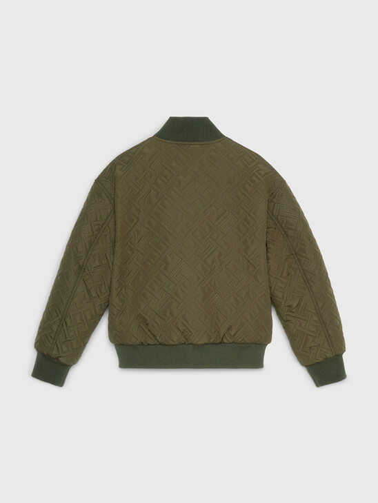TH Monogram Quilted Bomber Jacket