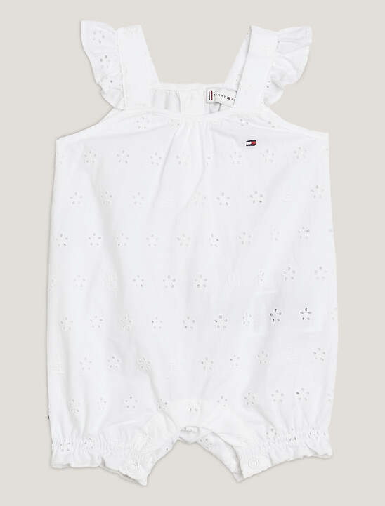 Broderie Anglaise TH Monogram Shortall Gift Bag