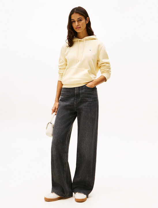 High Rise Wide Leg Black Jeans