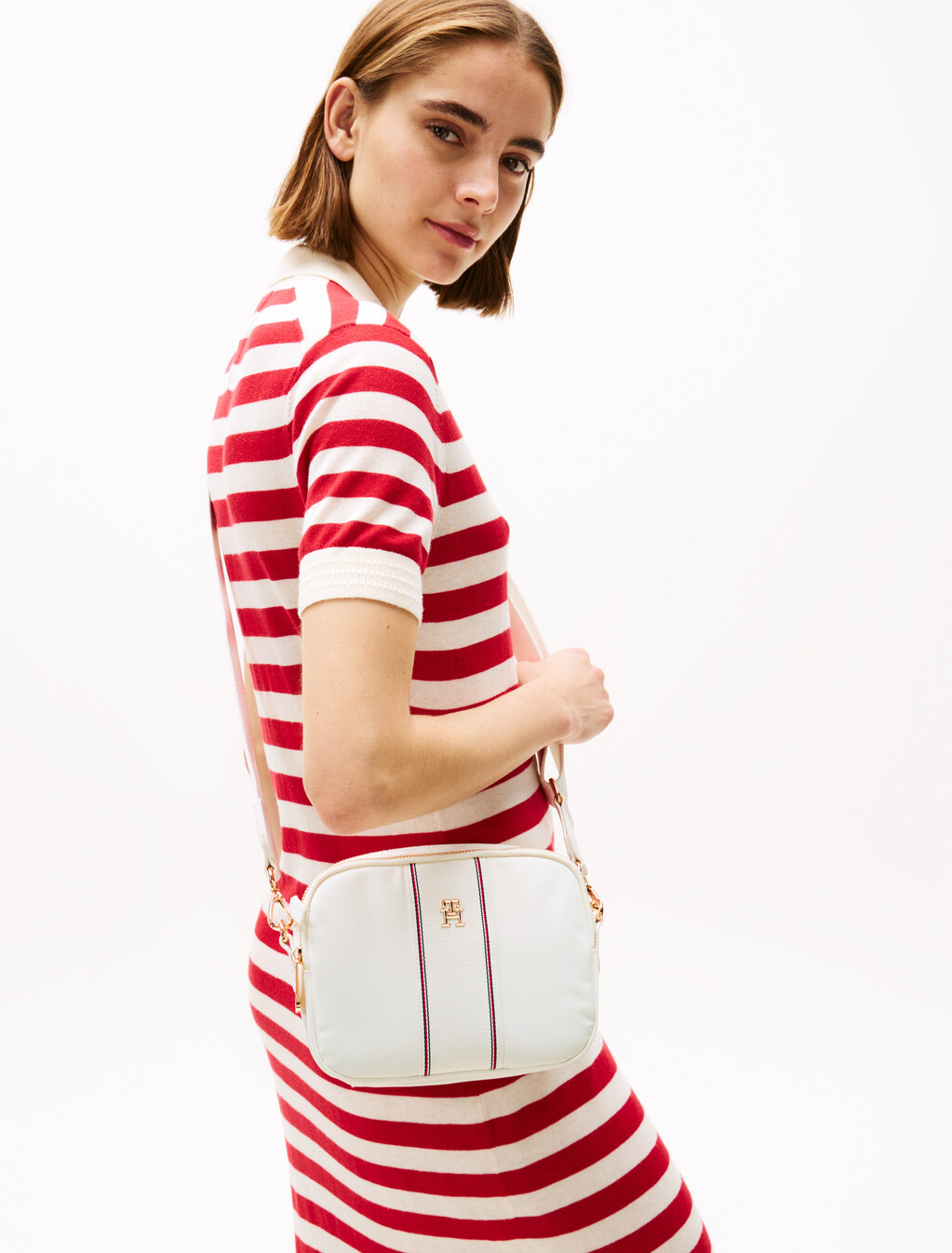 TH Monogram Crossbody Camera Bag, Ecru Corp, hi-res