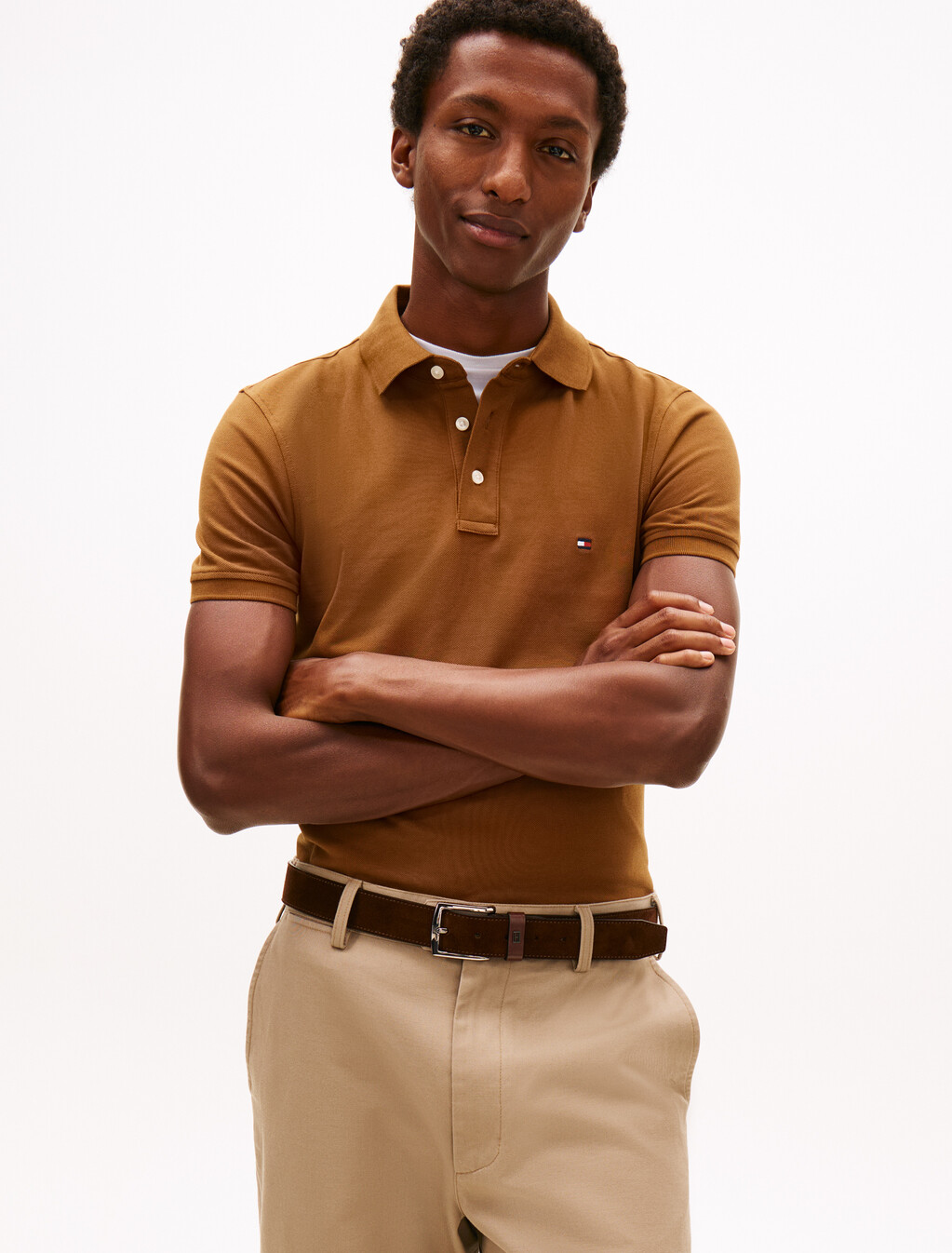 1985 Collection Slim Fit Polo, Highland Khaki, hi-res
