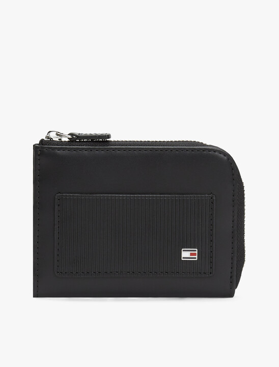 Hilfiger Flag Ribbed Leather Zip-Around Wallet