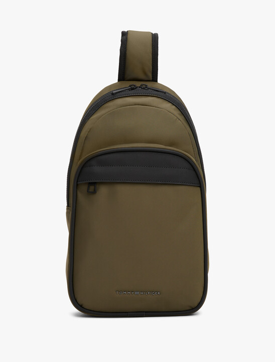 Metal Logo Sling Bag