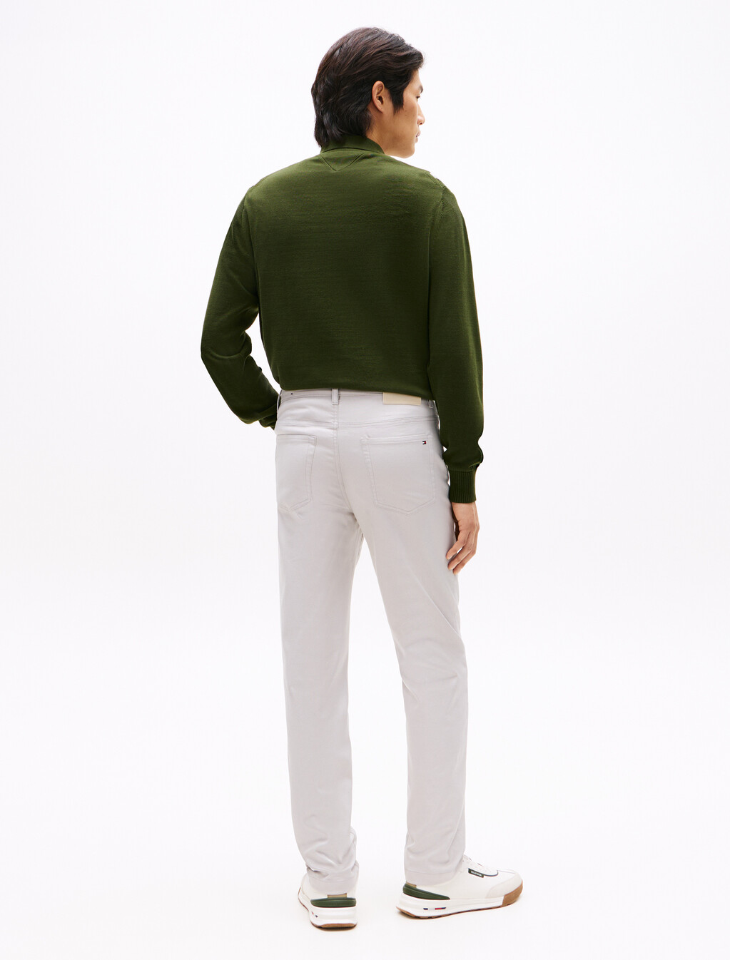 Premium Structured Denton Pant, October Grey, hi-res