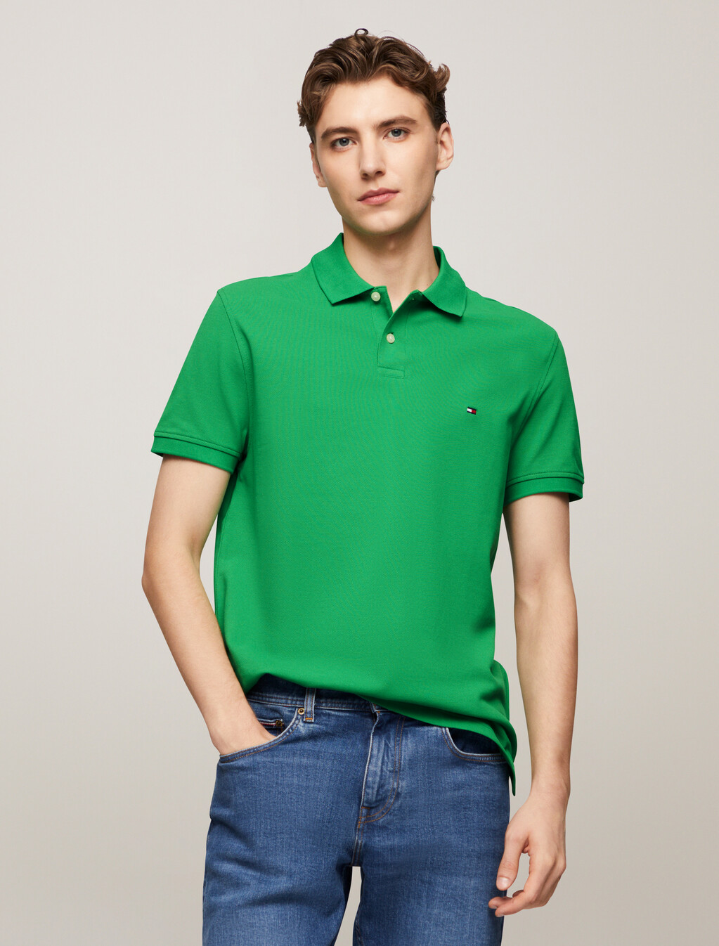 1985 標準版型 Polo 衫, Radiant Green, hi-res