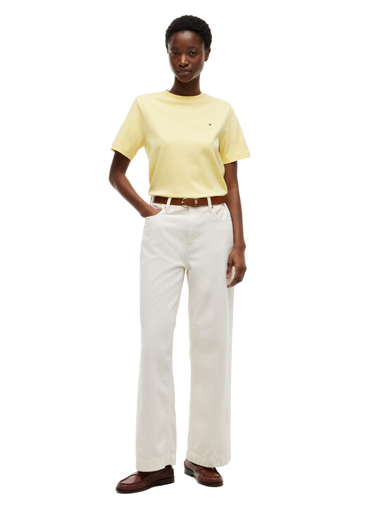 Boxy Interlock Knit T-Shirt
