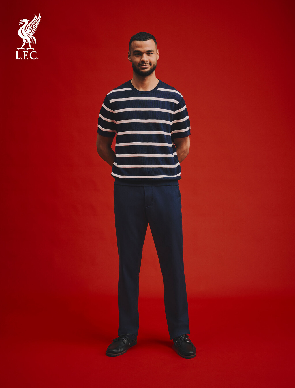 Dover Elasticated Regular Twill Chinos, Carbon Navy, hi-res