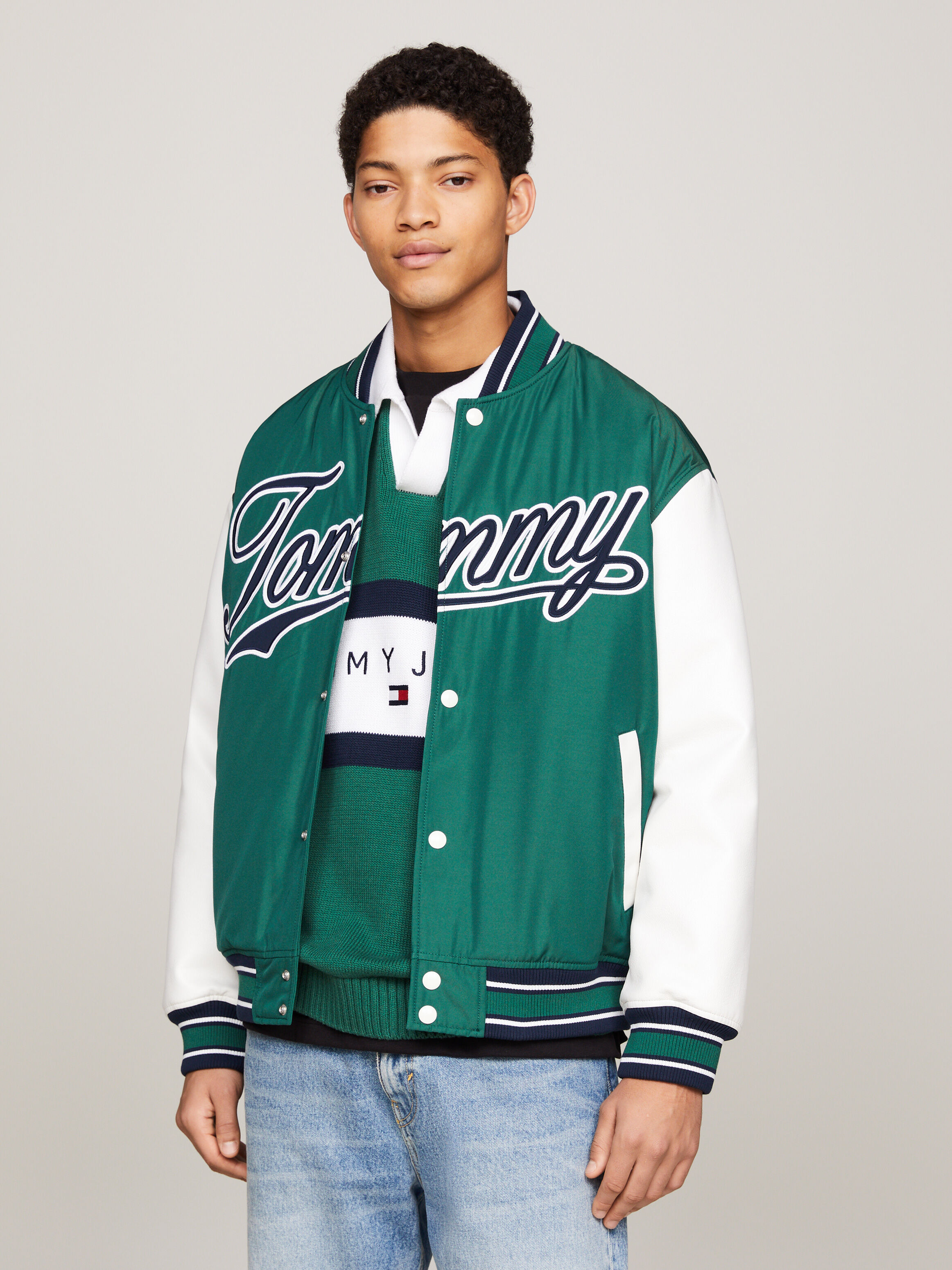 Letterman jacket hot sale tommy hilfiger
