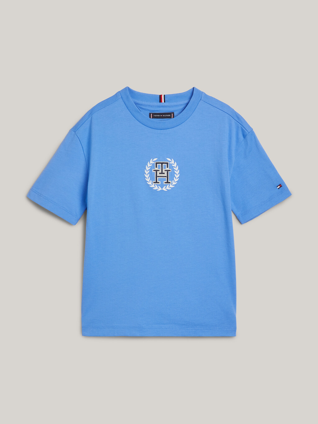 TH Monogram紋章Logo T 恤, Blue Spell, hi-res