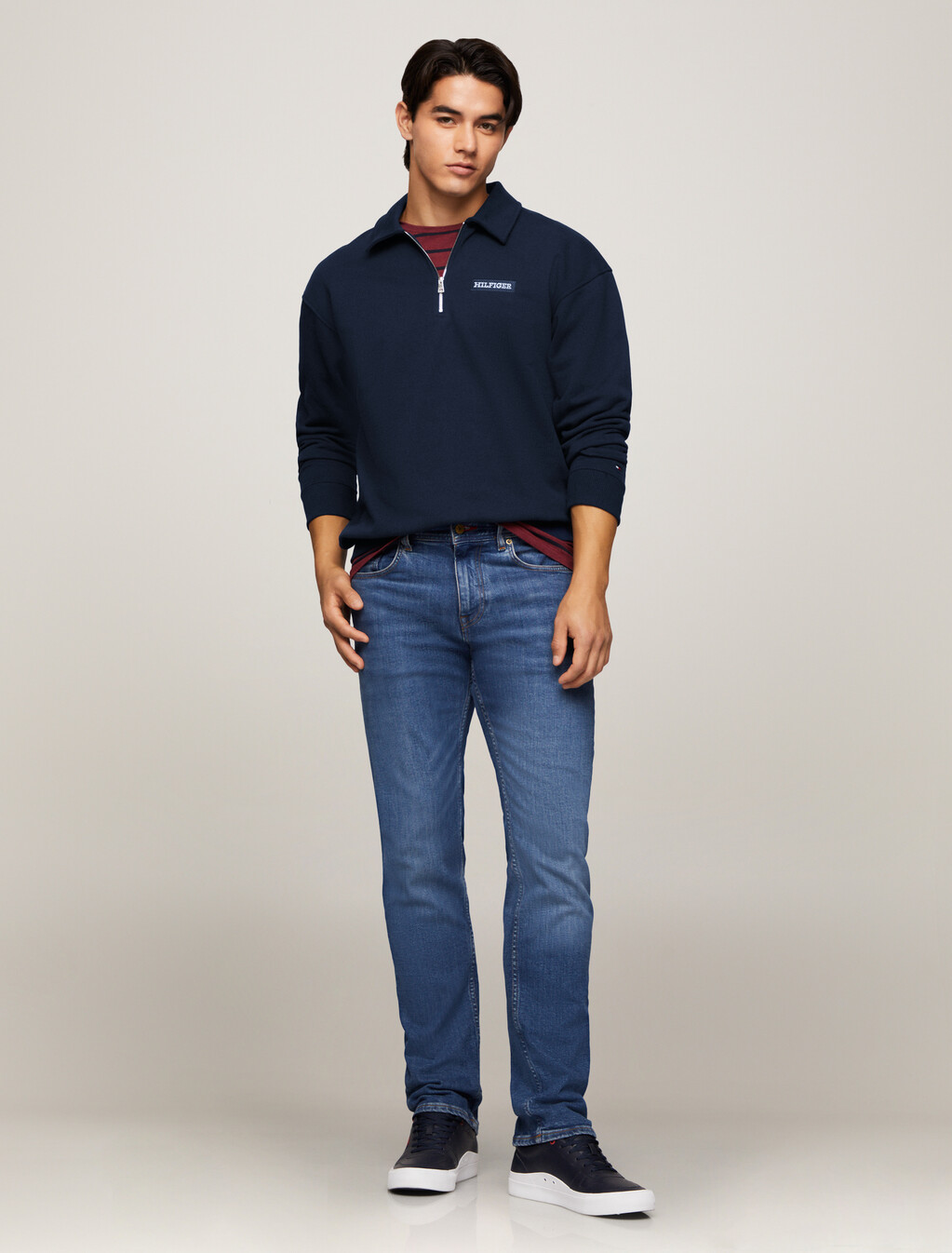 Monotype Half Zip Sweatshirt, Night Sky, hi-res