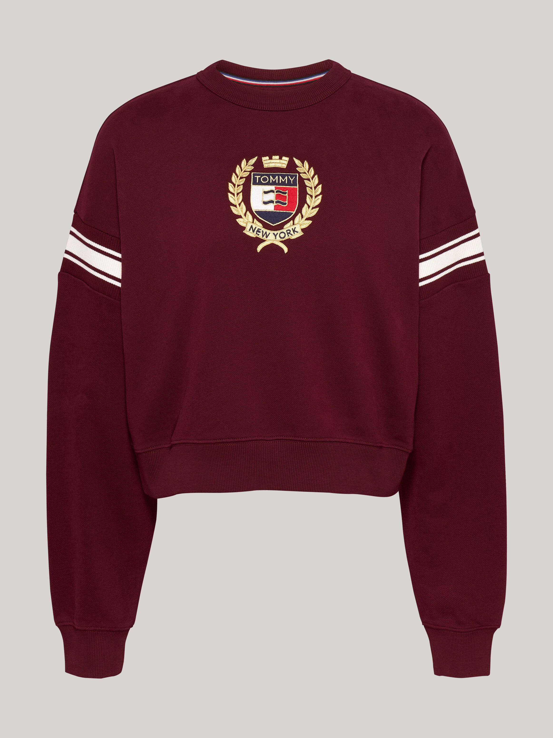 Tommy hilfiger burgundy sweatshirt hotsell
