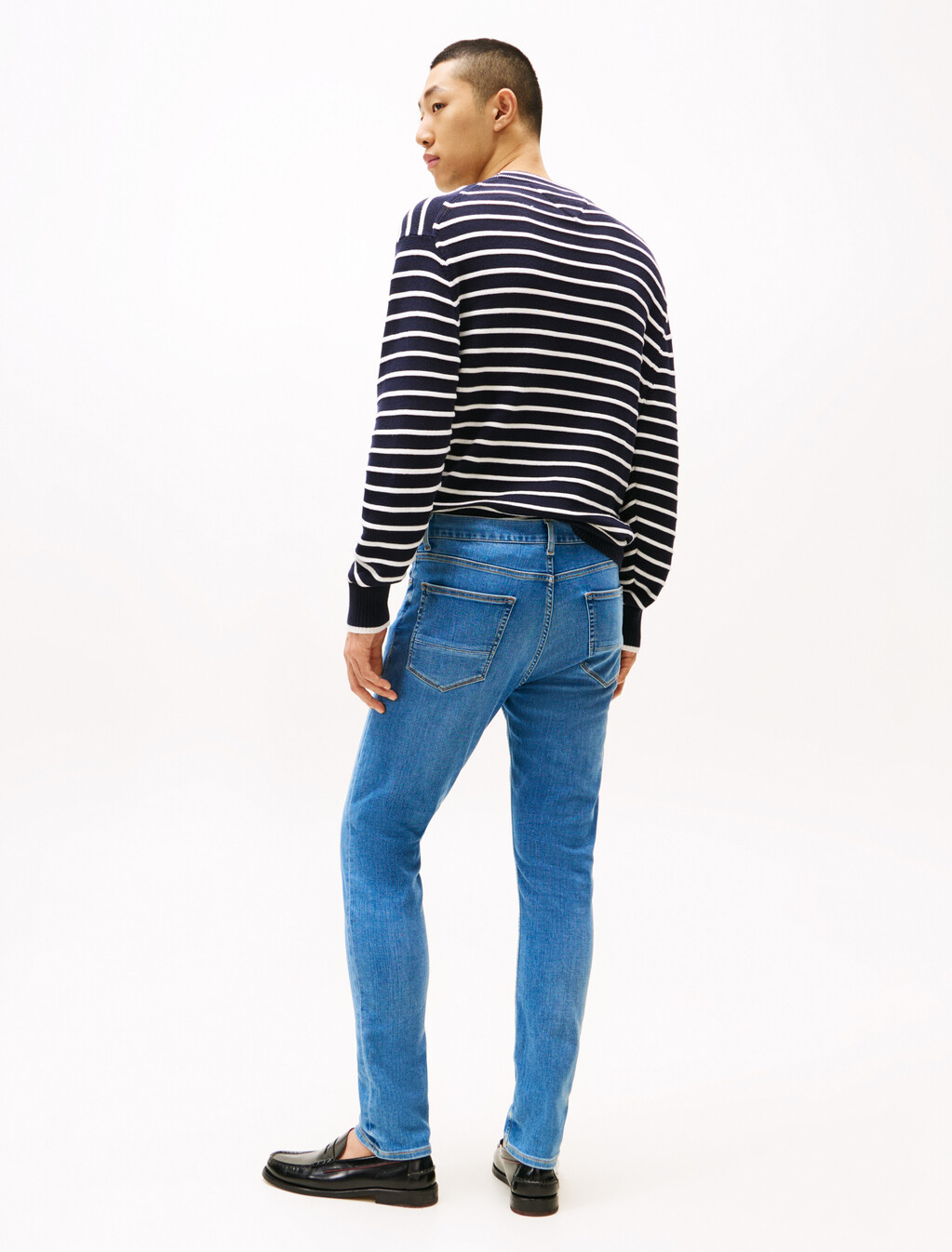 Faded Relaxed Straight Leg Jeans, Carol Indigo, hi-res