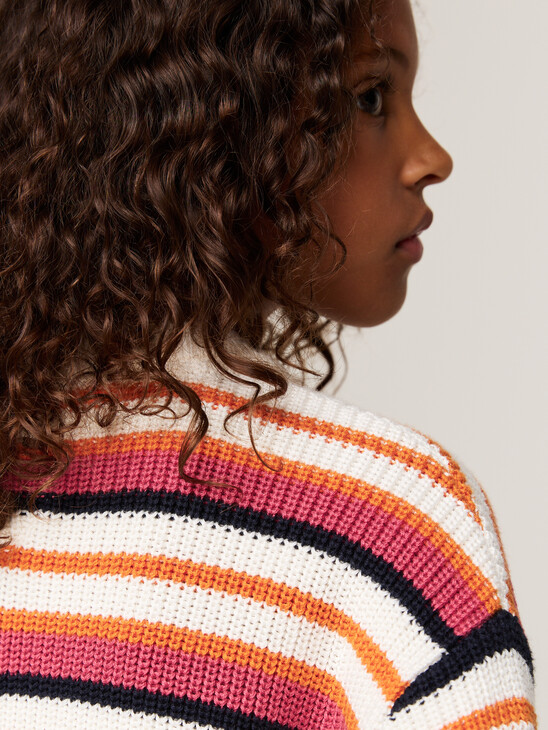 Stripe Crew Neck Relaxed Jumper