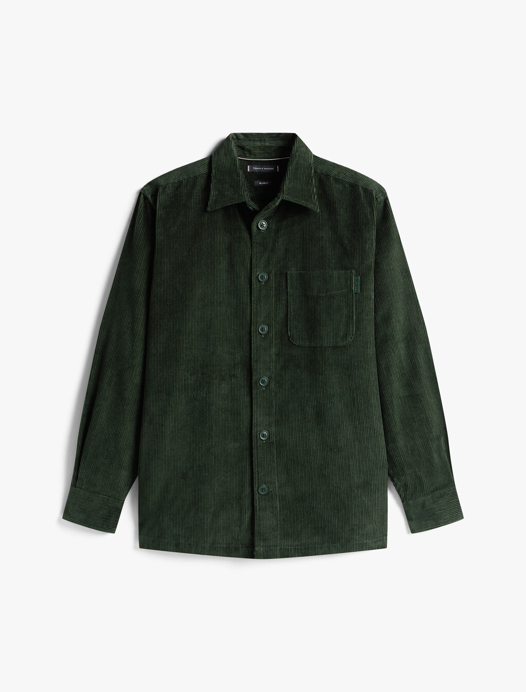 Relaxed Corduroy Overshirt, Riverbed Green Cord, hi-res