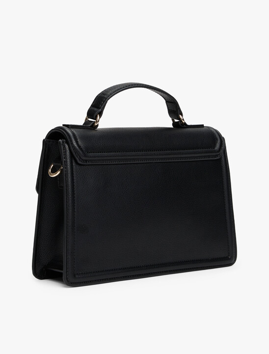 Turn Lock Crossbody Satchel