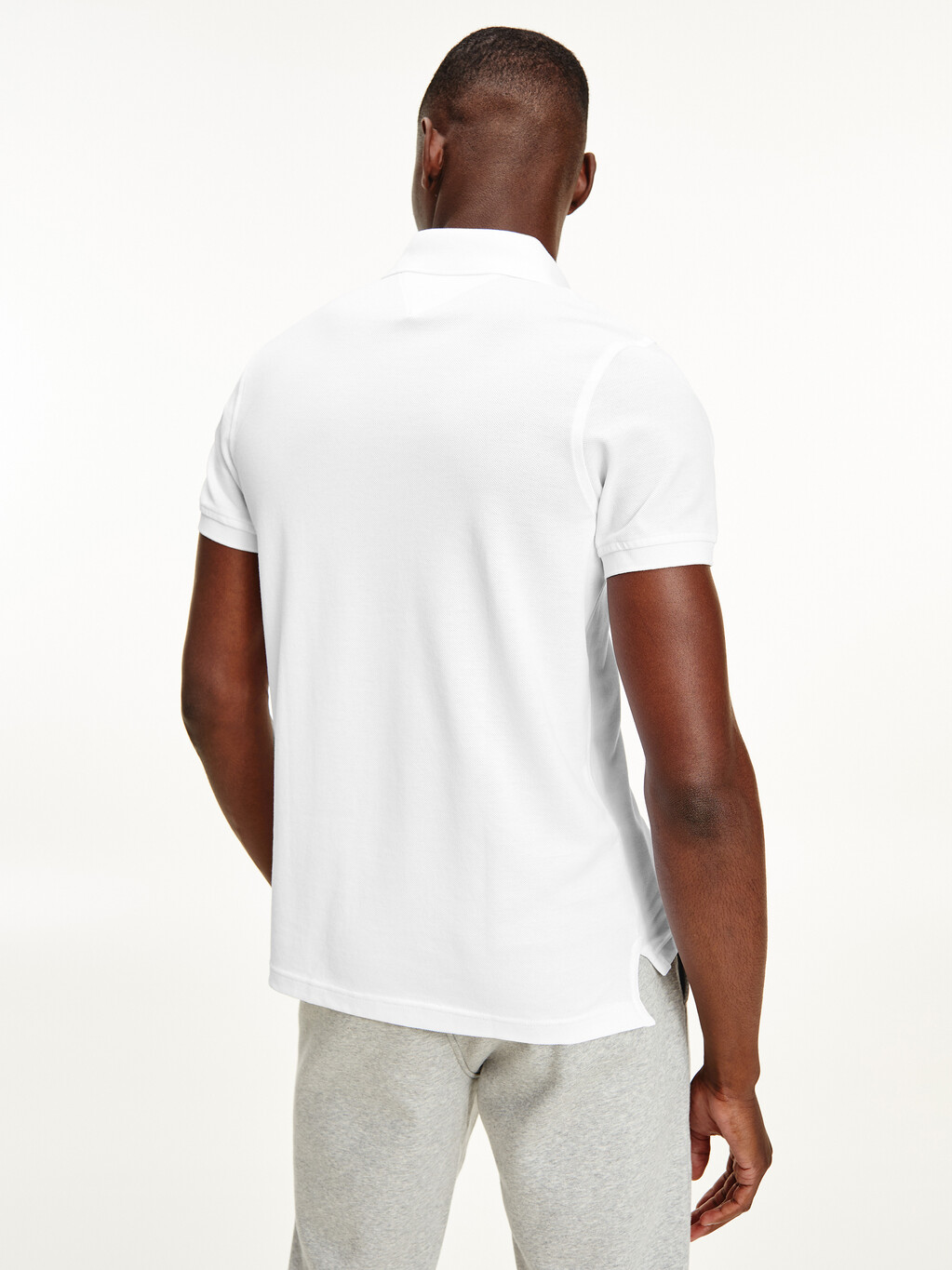 1985 Collection Organic Cotton Slim Fit Polo, White, hi-res