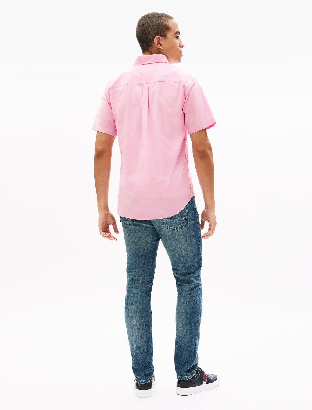 Oxford Short Sleeve Shirt, Rose Petal, hi-res