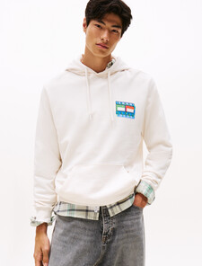 Back Graphic Terry Hoody, Ancient White, hi-res