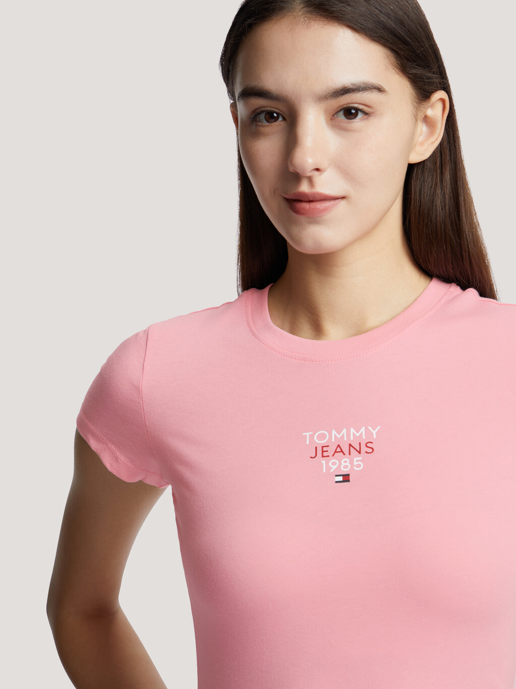 Essential 1985 修身版型 T 恤, Ballet Pink, hi-res
