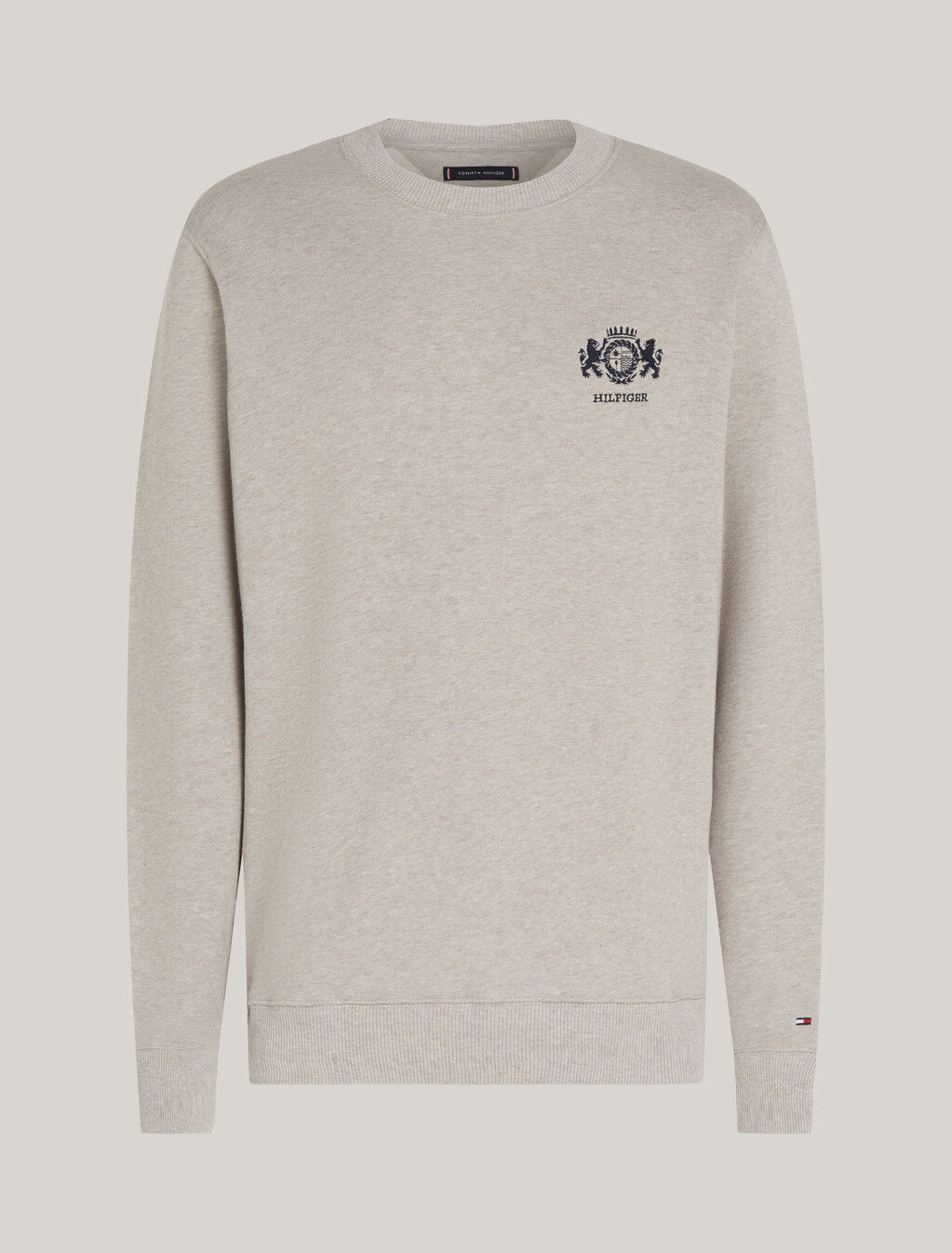 Logo Embroidery Sweatshirt, Heathered Pebble, hi-res