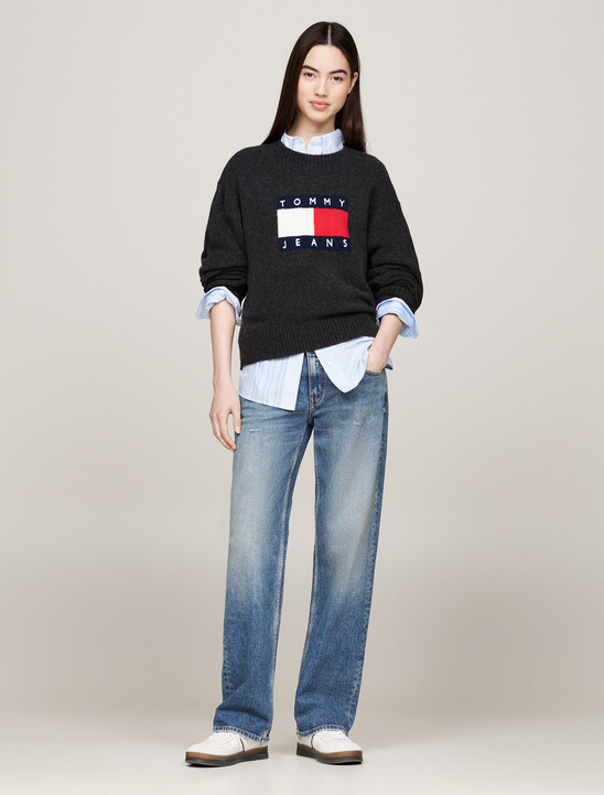 Mélange Relaxed Jumper with Wool