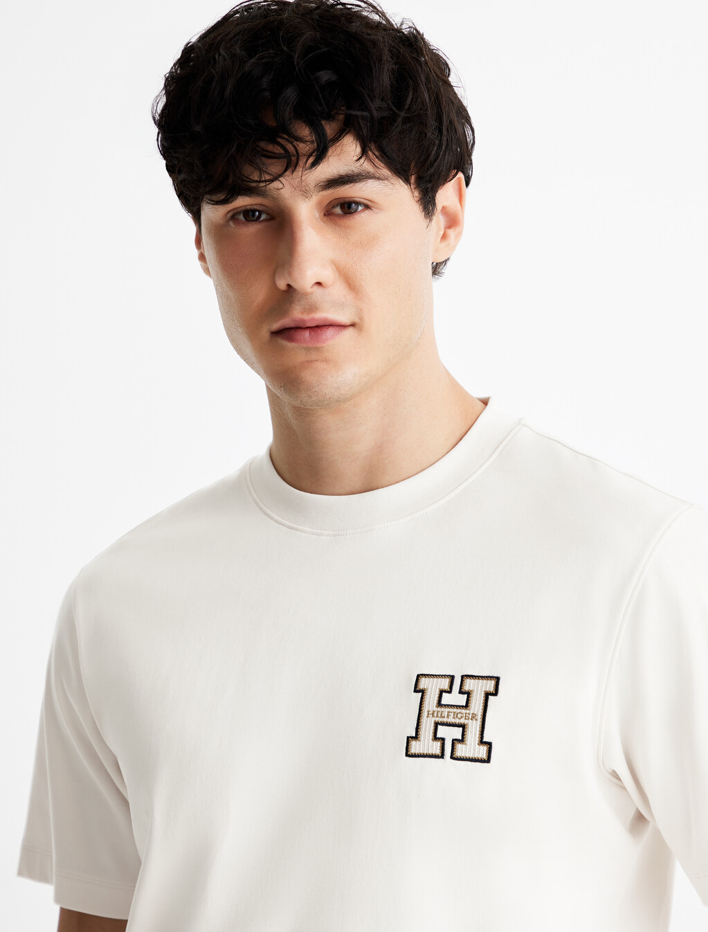 Letterman Interlock T-Shirt, Ivory Petal, hi-res