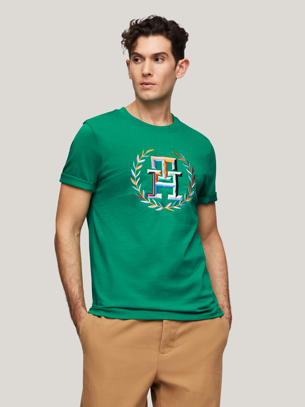 Archive Crest Logo T-Shirt, Olympic Green, hi-res
