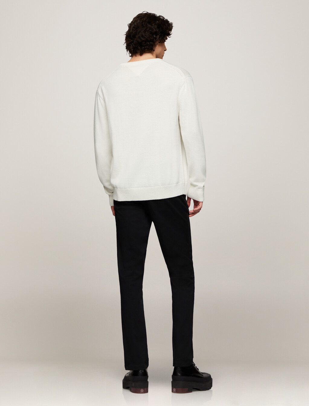 Tommy Flag Graphic Sweater, Ivory, hi-res