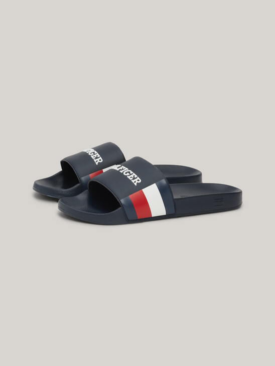 Logo Strap Pool Slides