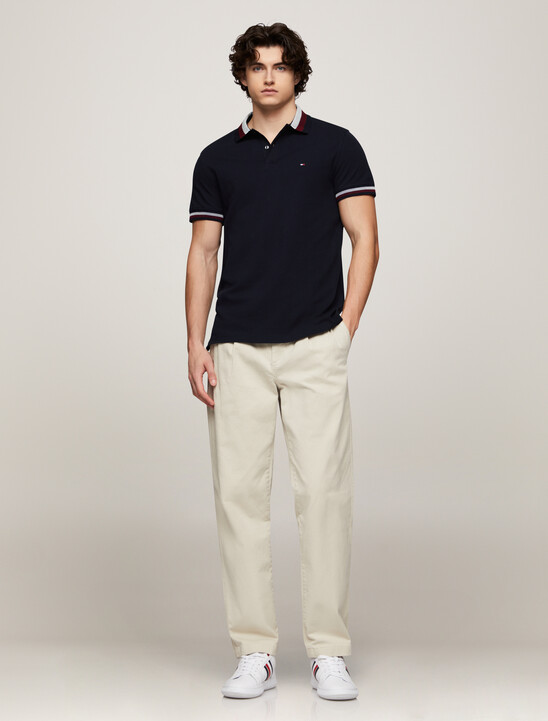 Stripe Collar Polo