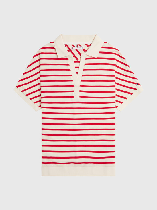Stripe Relaxed Fit Polo