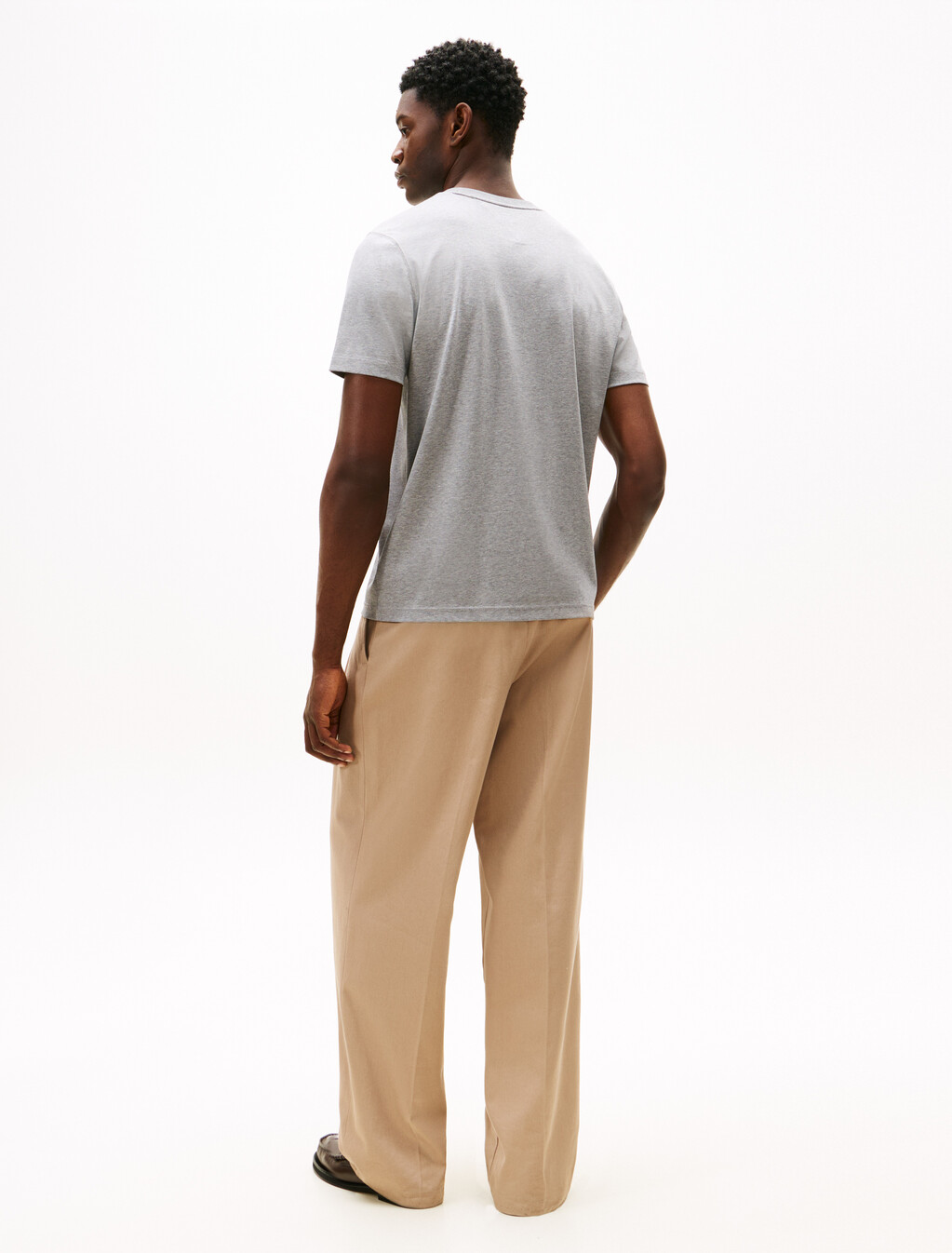 Icon 標誌刺繡短袖 T 恤, Medium Grey Heather, hi-res