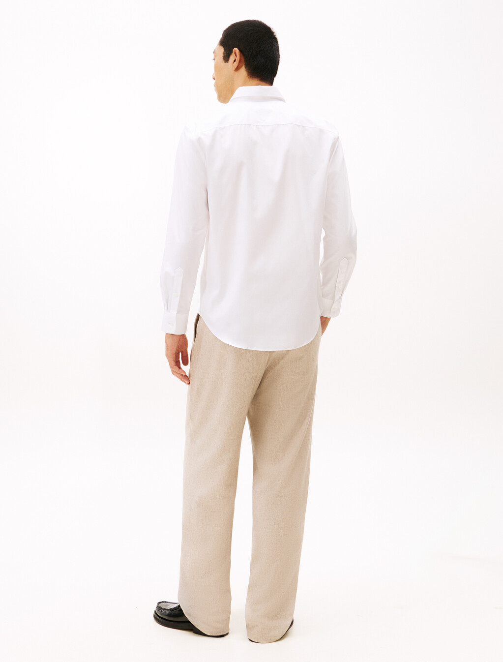 Non-Iron Solid Color Shirt, Th Optic White, hi-res