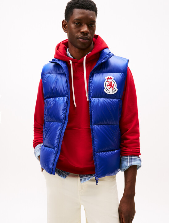 Water Repellent Shiny Down Puffer Gilet