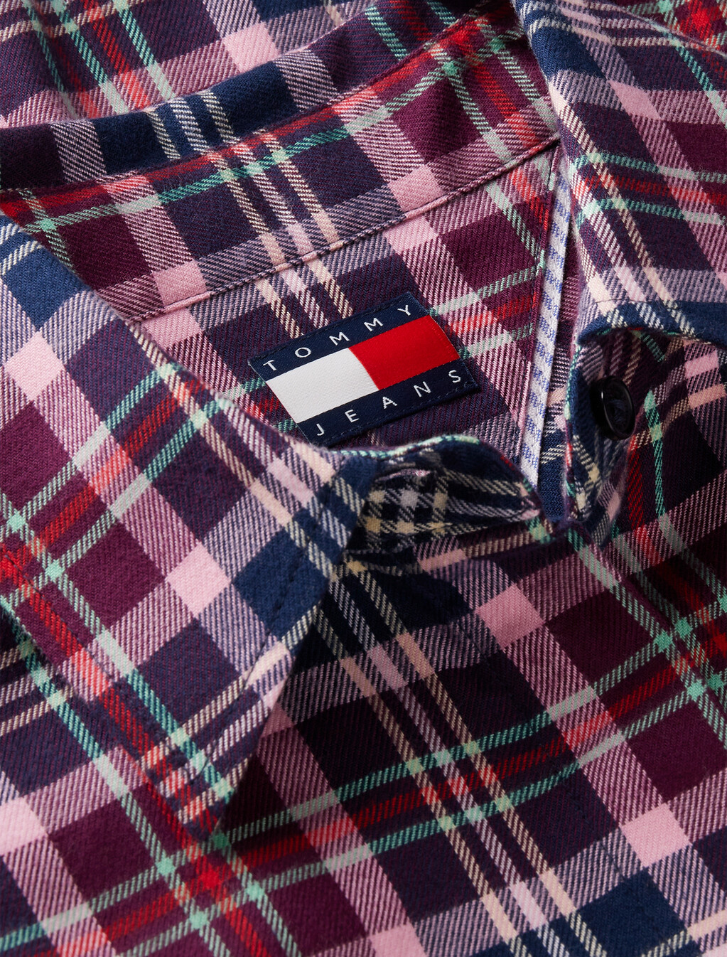 Pleated Mini Shirt Dress, Multi Check, hi-res