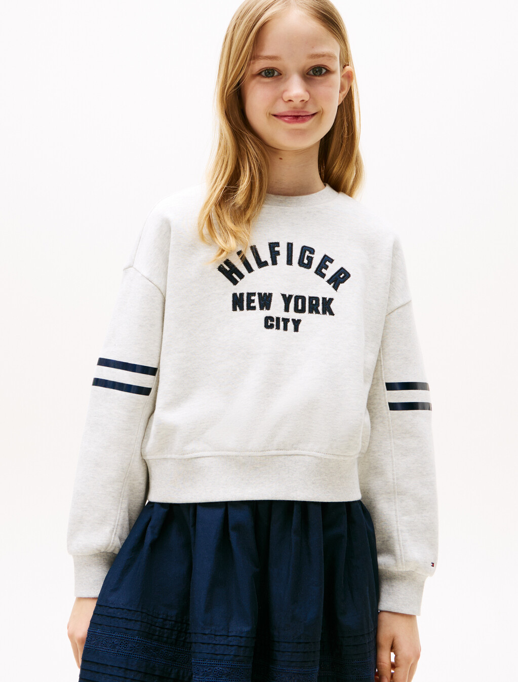 Hilfiger 蝙蝠袖衛衣, Grey Heather, hi-res