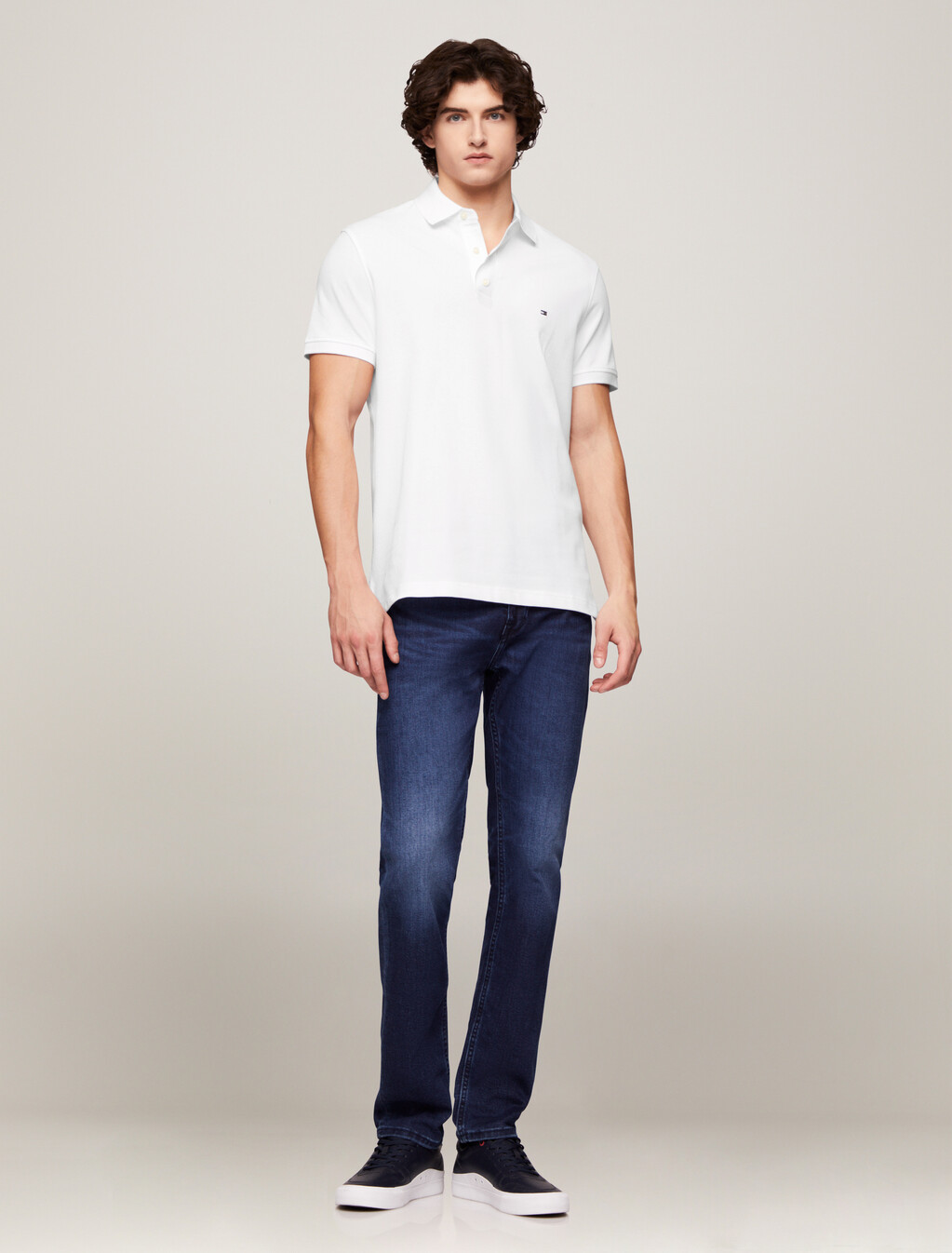 1985 系列修身 Polo 衫, White, hi-res