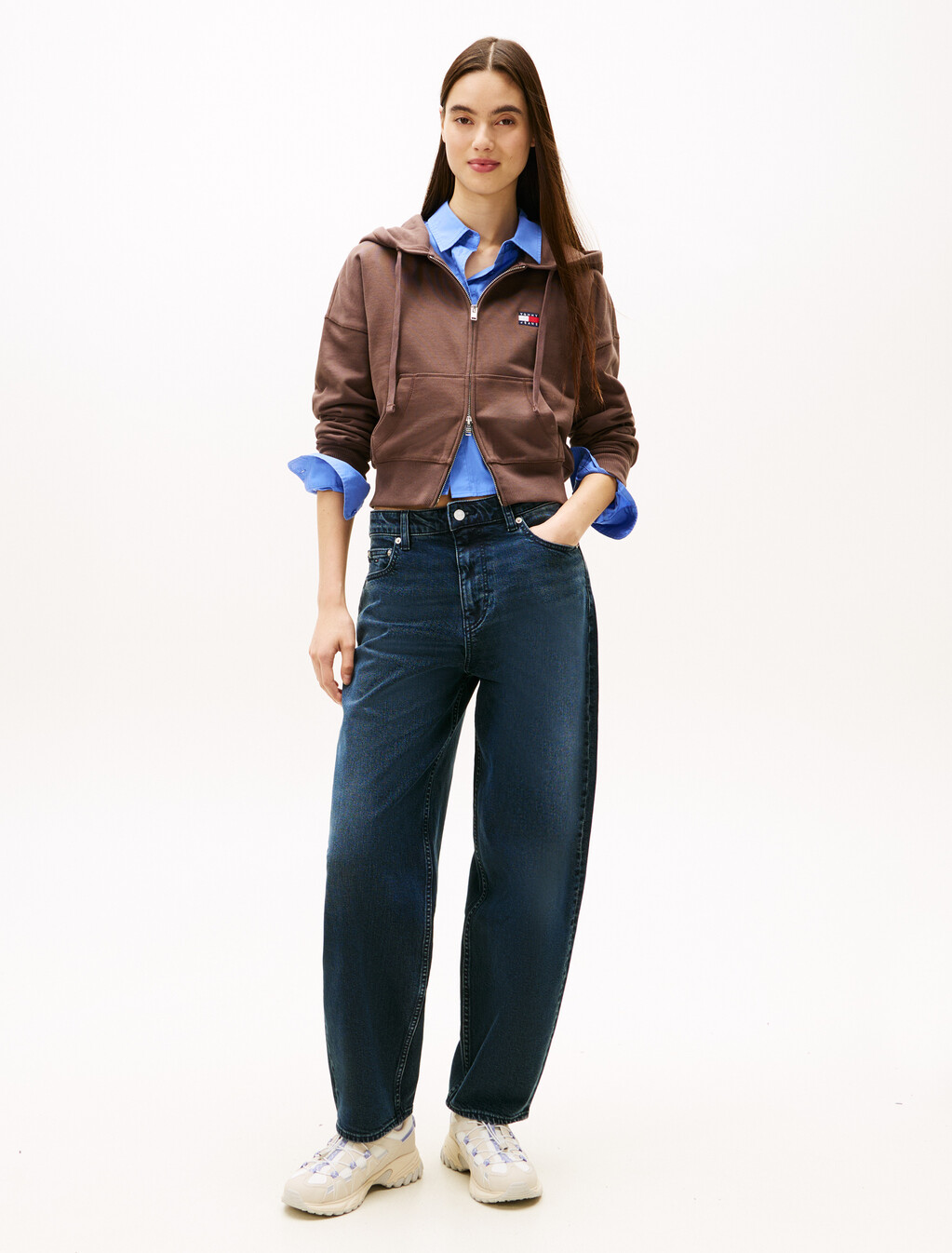 方版短連帽外套, Black Walnut, hi-res