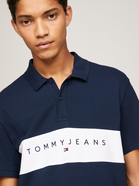 Colour-Blocked Panel Regular Fit Polo