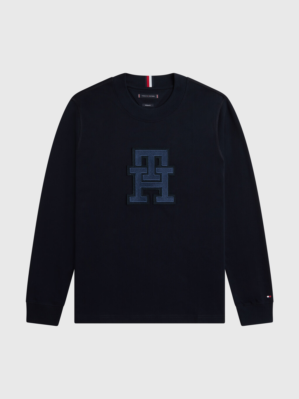 Th Monogram Applique Sweatshirt, Desert Sky, hi-res