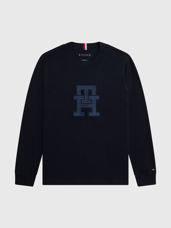 Th Monogram Applique Sweatshirt