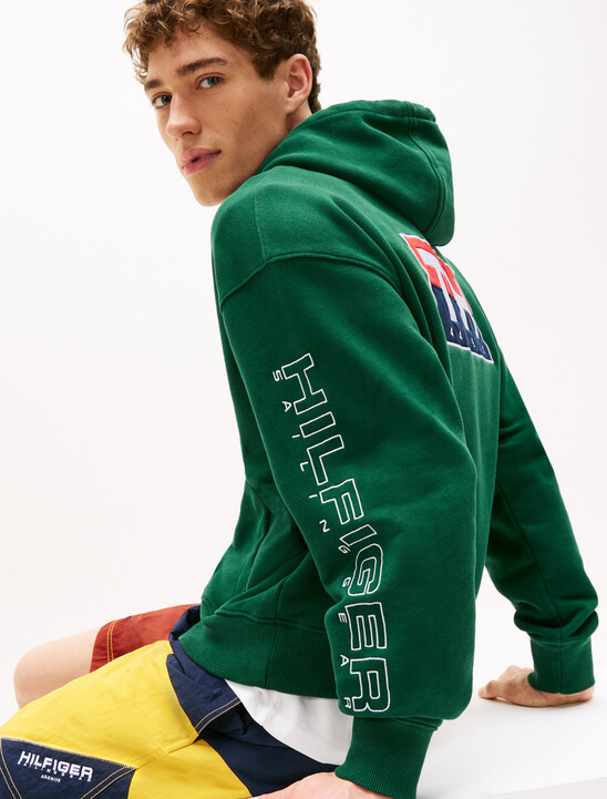 Hilfiger Sailing 航海風寬鬆後背標誌連帽衫