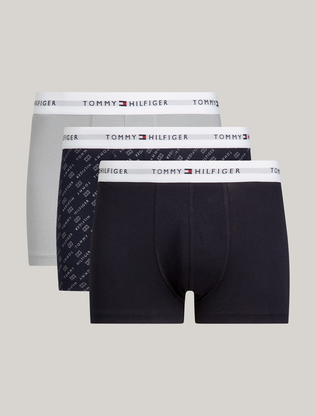 3-Pack Print Trunks, Logo Flag/Antique Silver/Des Sky, hi-res