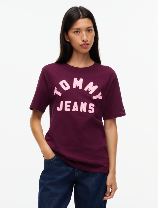 Textured Logo Relaxed Jersey T-Shirt