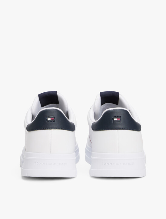 Leather Debossed Logo Trainers