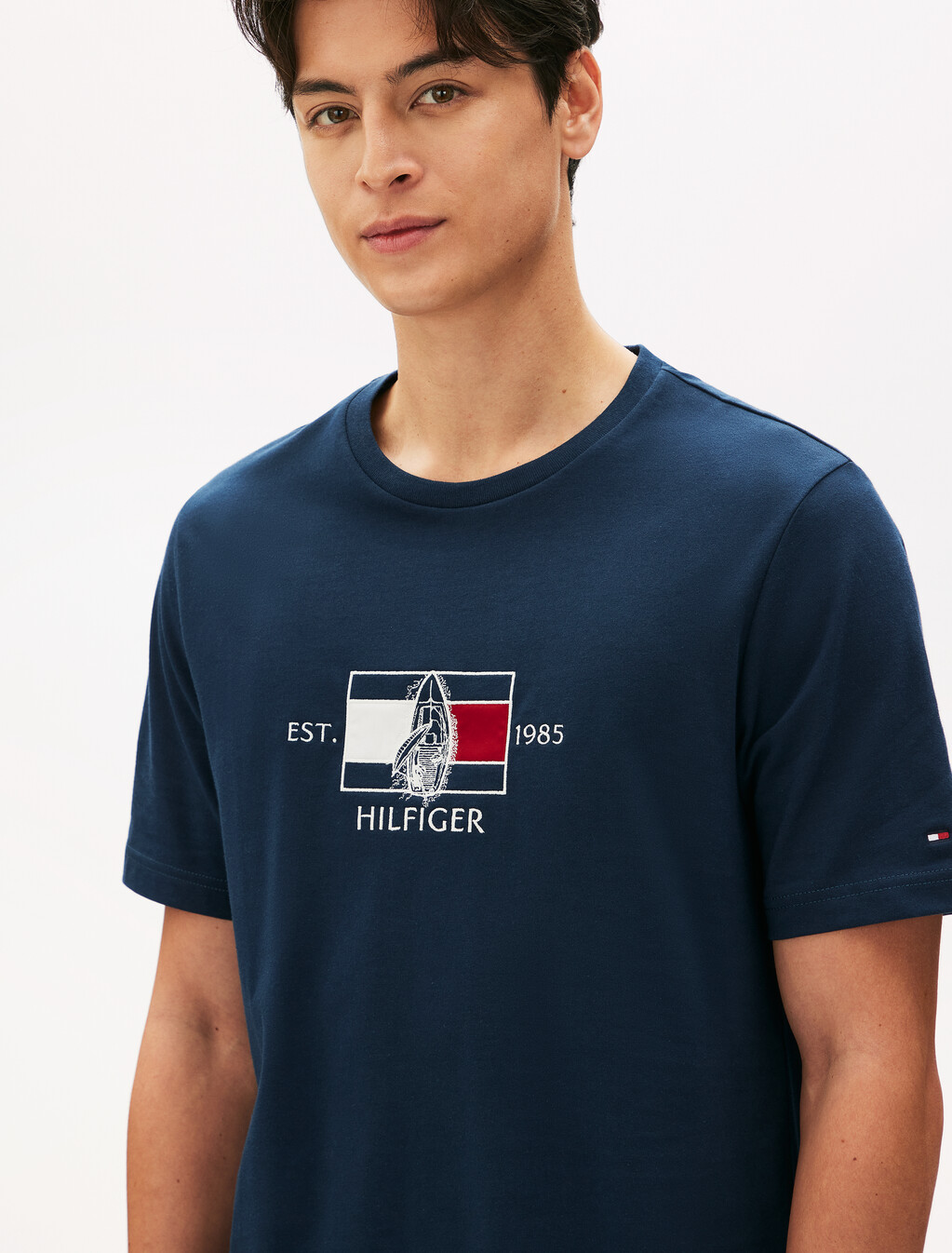 Logo Graphic Crew-Neck T-Shirt, Night Sky, hi-res